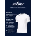 thumbnail image 4 of Jockey Men's Big & Tall 100% Cotton Classic Crew Neck Undershirt- 6 Pack, 4 of 5