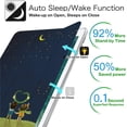 thumbnail image 2 of iPad Mini 5th Gen 2019 7.9 Inch [ Mini 5 ] A2133 A2124 A2126 MUXH2LL/A MUXF2LL/A MUXG2LL/A Shock Proof Magnetic Dual Angle Stand with Honeycomb Pattern Printed Cover - Night Sky, 2 of 7