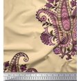 thumbnail image 1 of Soimoi Poly Georgette Fabric Floral & Paisley Block Fabric Prints by Yard 42 Inch Wide, 1 of 3