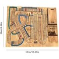 thumbnail image 2 of Jeu de Cribbage Guerres Plateau de Cribbage Jeu de Guerre de Cribbage Ensemble de Jeu de Cribbage en Bois Jeu de Plateau Crib Wars avec Compartiments de Rangement Intégrés Planches de Cribbage Jeu de Société Classique Unique, 2 of 5