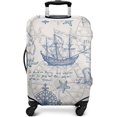 thumbnail image 3 of Travel Luggage Cover Suitcase Protector Fits 18-32 Inch Luggage Wheel Covers Patterned Travel Related Items Flower Luggage Protector Elastic Luggage Anti-scratch Suitcase Cover XL, 3 of 4
