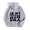 thumbnail image 5 of WEAIXIMIUNG Sweat à Capuche pour Enseignant 3X, Imprimé Lettre de Football pour Femmes (Style 3), 5 of 5