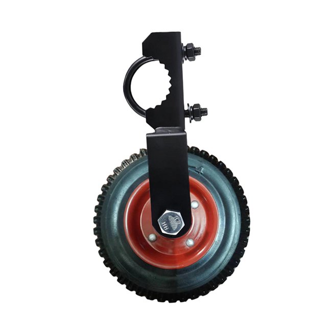 Tachiuwa Roulette de Clôture Roulette de Portail 8 Pouces de Hauteur Roue Auxiliaire Roulette en Caoutchouc Robuste Rouge