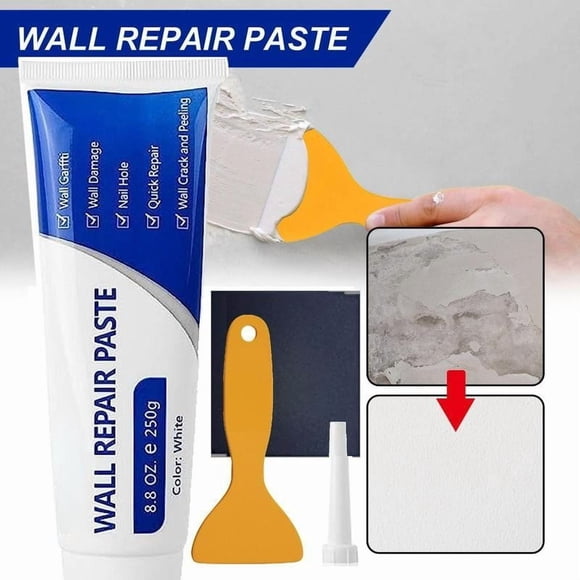 Wall Mending Agent, Multi-functional Paste, Adhesive Repair, Surface Fixing, for Home, Drying Compound, Interior Restoration, Crack Filling, Plaster Repair, DIY Tool Kit Hzhnb | Plastic, Color