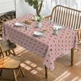 thumbnail image 4 of Halloween Tablecloth 60×84 Inch Rectangular, Cute Ghost Pink Washable Table Cover for Party Picnic Dinner Decor, 4 of 6