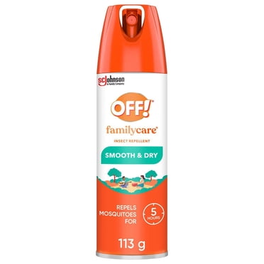 OFF! FamilyCare Insect Repellent with Power Dry Formula, Bug Spray for up to 5 Hours of Protection, 113g