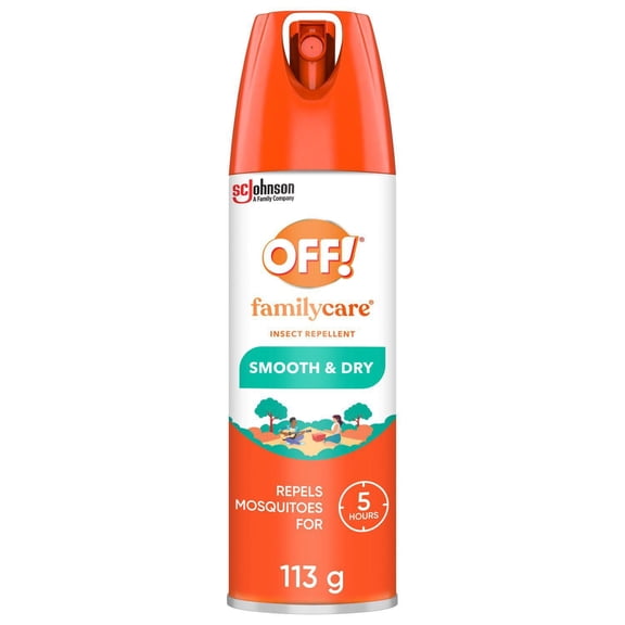 OFF! Aérosol chasse-moustiques protection familiale avec formule en poudre, 113 ml