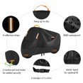 thumbnail image 3 of funtasica 210D Motorcycle Cover Motorbike Rain Cover Dustproof Waterproof Cover L, 3 of 5