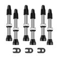 thumbnail image 1 of Almencla 3Pair Removable Tubeless Kernel Presta Valve Stem 40mm Mountain Bike Tire Repair, 1 of 5