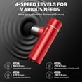 thumbnail image 3 of Mini Massage Gun – Portable Handheld Deep Tissue Massager, Quiet & Lightweight Palm-Sized Design – Red, 3 of 11