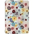 thumbnail image 1 of DuraSafe Cases iPad PRO 11 Pouces 2e 3e 4e [ PRO 11 2 3 4 Gen 2020 2021 2022 ] Léger Intelligent Support Ajustable Fonction Imprimée Design Épuré Étui à Rabat - Fleurs en Fil, 1 of 7