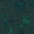 thumbnail image 1 of Ahgly Company Tapis d'Intérieur Lavable en Machine Carré Noir Nuit Transitionnel, 7 Pieds Carré, 1 of 7