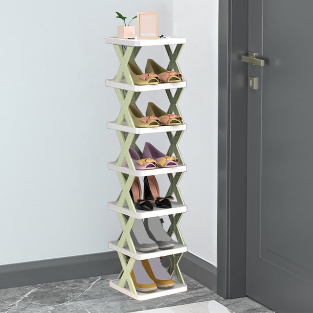 Uklsqma Multilayer Diy Storage Shelf Rack | Scandinavian Style Plastic Shoe Organizer | Adjustable Detachable Living Room Dormitory Plant Stand Bathroom Rack | Sturdy Modular Household Organizer