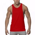 thumbnail image 2 of Styesk Tank Tops Men Casual Slim Fit Sleeveless Shirts Solid Color Beach Tank Top Breathable Soft Cotton Undershirt Compression Bodybuilding Muscle Shirts Running Gym Workout Tank Top, 2 of 5