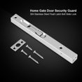 thumbnail image 2 of Herwey Door Bolt Lock, Home Gate Door Security Guard 304 Stainless Steel Flush Latch Bolt Slide Lock, Gate Bolt Lock, 2 of 7