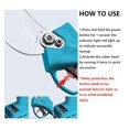 thumbnail image 3 of 1/2 PCS Cordless Pruning Shears 6 Inch Electric Chainsaw Lithium Chain Saw Pruners Cutting Pruning Branch Set Garden Tools ,Less Effort, 3 of 8