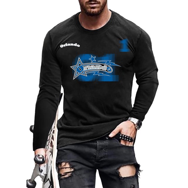 UKAP Mens T Shirt Crew Neck Tops Long Sleeve Loose Fall Pullover #04 3XL
