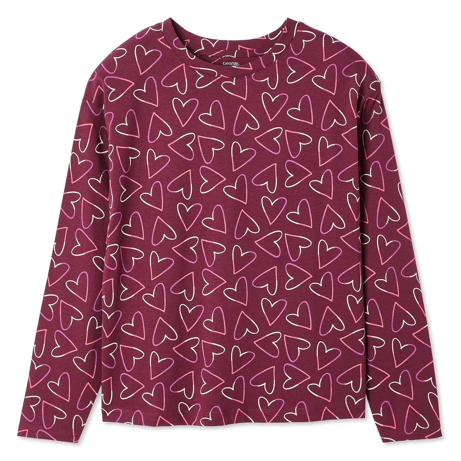 George Girls' Printed Long Sleeve Tee