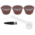 thumbnail image 1 of Capsules de Café Réutilisables Rechargeables Tasse à Café Filtre Kit Adapté pour DOLCE GUSTO Machine (Café 3 Capsules1 Cuillère 1 Brosse), 1 of 6