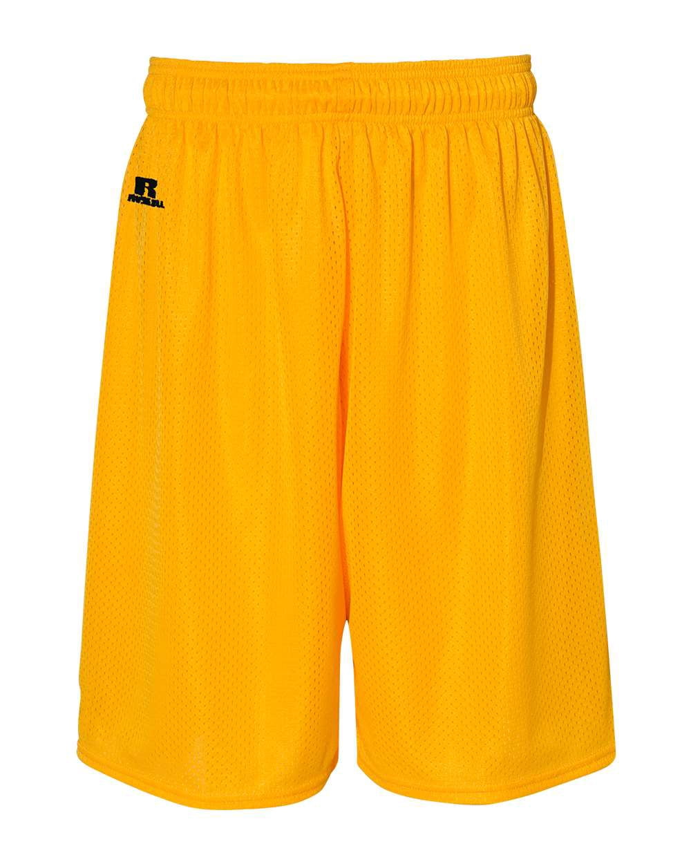 Russell Athletic 9 Dri-Power Tricot Mesh Shorts, XL, Gold