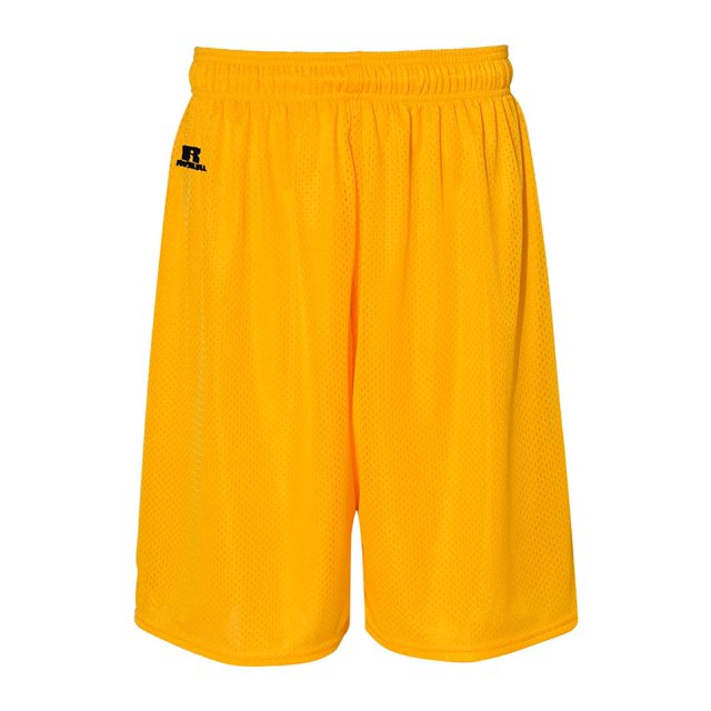 Russell Athletic 9 Shorts en Maille Tricotée Dri-Power, 3TG, Or