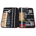 thumbnail image 2 of 80PCS Culinary Carving Peeling Tools Kit Chrome Steel  Slicing Garnishing Cutting Kitchen Set For Chef Caterer Hobbyist, 2 of 7