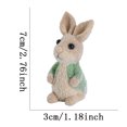thumbnail image 2 of Tanding Rabbit Figurines Home Decoration Easter Decorations Table Ornaments Resin Spring Bunny Tabletop For Home Farmhouse Garden Outdoor Statues Lady Statue Outdoor Garden Statues And Figurines, 2 of 3