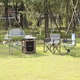 thumbnail image 4 of Costway Table de Camping Pliable BBQ Extérieur Support de Grillade Portable avec Sac Pare-Vent, 4 of 10