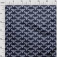 thumbnail image 2 of oneOone Silk Tabby Fabric Owl Block Printed Fabric 1 Yard 42 Inch Wide, 2 of 4