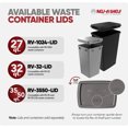 thumbnail image 4 of Rev-A-Shelf 27 qt. Replacement Waste Container for Rev-A-Shelf Pullouts, White, 2-pack, 4 of 12