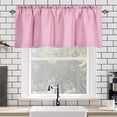 thumbnail image 1 of Valance Curtain for Kitchen, Blackout Window Valance Curtains for Living Dining Room, Sun Blocking Valances 57x18 Inches Polyester Rod Pocket, 1 of 7