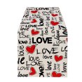 thumbnail image 2 of Boovnll Valentines Day Table Runner, 13x35" Valentine's Day Printing Table Runner, Valentines Table Runner for Holiday Kitchen Dining Table, Party Decor, Valentines Day Decorations, 2 of 6