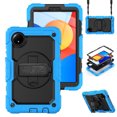 thumbnail image 1 of XYX For Xiaomi Redmi Pad SE 8.7 inch 2024, 360 Rotating Shockproof Cover with Stand, Screen Protector, Shoulder Strap, Sky Blue, 1 of 7