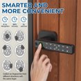 thumbnail image 3 of FITNATE Smart Fingerprint Door Lock Keyless Entry Lever with APP, IC Card, Code, Key & Biometric Unlock for Bedroom Home Hotel Office Apartment, 3 of 6