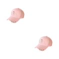 thumbnail image 3 of Transemion Classic Baseball Cap With Ring Decoration For Elegant Touch Ring Baseball Cotton Hat Match Style Quick-drying Beach Pink 2Set, 3 of 6