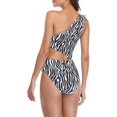 thumbnail image 4 of BeautyIn Womens Cut Out One Piece Swimsuits One Shoulder Padded Monokini Swimwear, 4 of 7