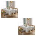 thumbnail image 2 of Baohd Durable And Easy To Wash Tablecloth With Vintage Style Rectangular Table Tablecloth Cotton Dining Tablecloth Table Cover linen 100*140CM 2Set, 2 of 6