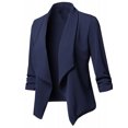 thumbnail image 1 of CEHVOM Womens Casual Solid Open Front Cardigan Long Sleeve Jacket Coat, 1 of 6