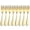 Gold, variant on Stainless Steel Colourful Forks 8Pc for Fruit Desserts Ice Cream Cake Forks