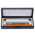 thumbnail image 1 of Peahefy Blues Harmonica 10‑Hole Mouthorgan F Key Stainless Steel Cover Beginner Wind Instrument With Phosphor Bronze Reed, 1 of 8