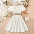 thumbnail image 4 of Tranfacy Robes d'Été pour Ados, Robes d'Été pour Filles, Robe à Bretelles Sans Manches Unie pour Filles de 6 à 13 Ans, Robe Mode Plissée et Fluide, 4 of 7