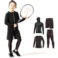 thumbnail image 1 of Girls Summer Outfits Base Layer Athletic Compression Running Pants Tights Baby Boy Clothes Pink 12-13 Years, 1 of 4