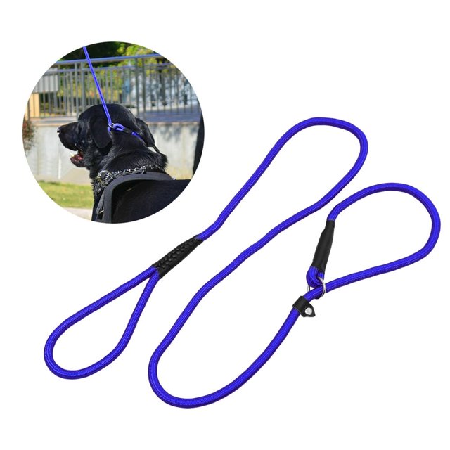 CUITING 150 Cm Training Lead Leash Nylon Rope Dog Collar Pet The Reusable Bite-resistant for Competition
