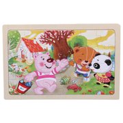 EGNMCR Wooden Puzzles Toddler Toys Gifts For 1 2 3 Year Old Boys Girls Toddler Sensory Toy Wooden puzzle