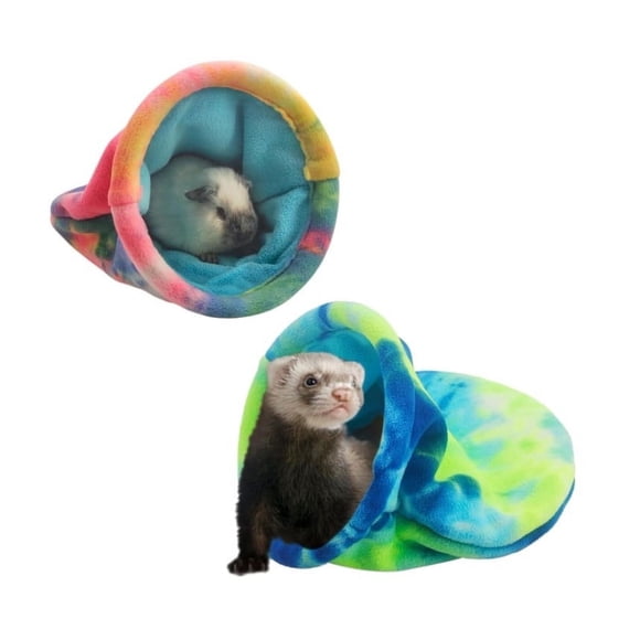 WIFKLSIIPG Sac de Couchage pour Cochon Doux Grand Cachette Furet Confortable Sac de Couchage pour Hamster Lit pour Petit Animal pour Lapin Écureuil Hérisson Accessoires de Cage