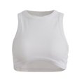 thumbnail image 1 of Crop Tops for Women Casual Solid Color  Neck Slim-Fit Sleeveless Tank Tops, 1 of 5