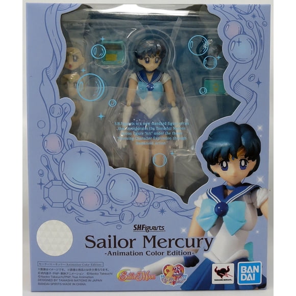 Sailor Moon Pretty Guardian 6 Inch Action Figure S.H. Figuarts - Sailor Mercury Animation Color Edition