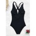 thumbnail image 3 of Womens Summer Beach Printed Zip Front One Piece Swimsuit Swimwear, 3 of 5