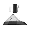 thumbnail image 1 of S SERENABLE Bivy Tent Personal Tent Triangle Compact Easy Setup Sleeping Net Tent Oxford Cloth for Trekking Hiking Tourism Outdoor Sports Black, 1 of 9