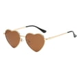 thumbnail image 4 of maskred PVC Heart-Shaped Glasses Non-Slide Silicone Nose Pads And Mulitple Colours For Chic Look Gold Metal tea color 5Set, 4 of 6